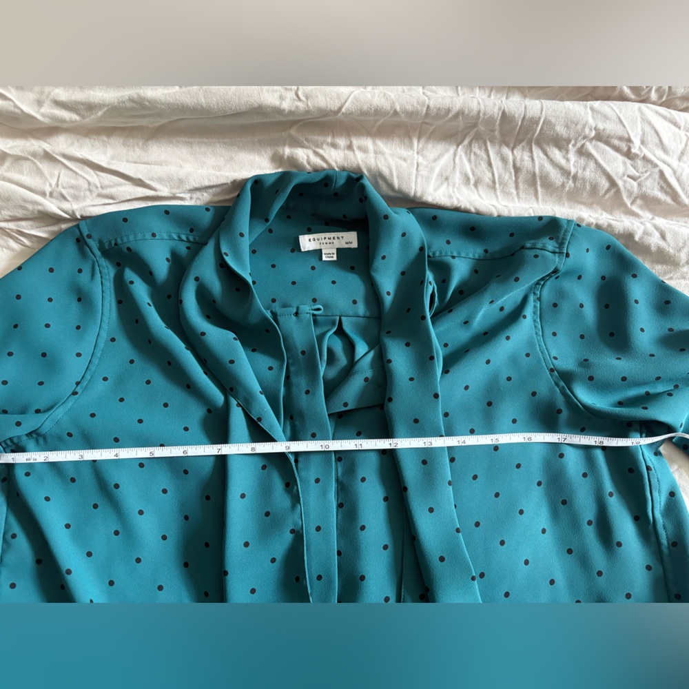 Equipment Essential Tie Neck Silk Blouse - Picture 5 of 5